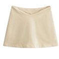 thumbnail image 4 of Womens Miniskirt Built in Shorts Summers Short Skirt Casual Low V Waist Bodycon Minis Skirt Beach Skirts Raves Outfits, 4 of 9