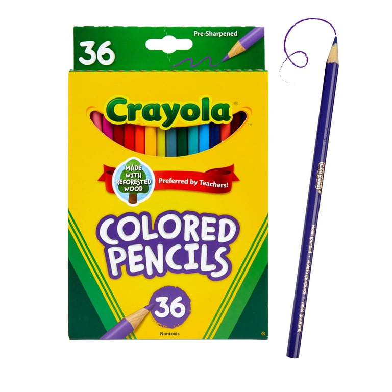 Crayola 50 Count Colored Pencils: What's Inside the Box  Crayola colored  pencils, Colored pencils, Colored pencil set