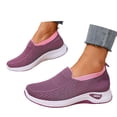 thumbnail image 3 of CAIXAI Walking Shoes for Women Orthopedic Dress Shoes for Women Lightweight Knit Upper Embroidery White Sneakers for Women Walking Anti-Skid Adjustable Upper Mary Jane Flats Hands-Free Barefoot Shoe, 3 of 7