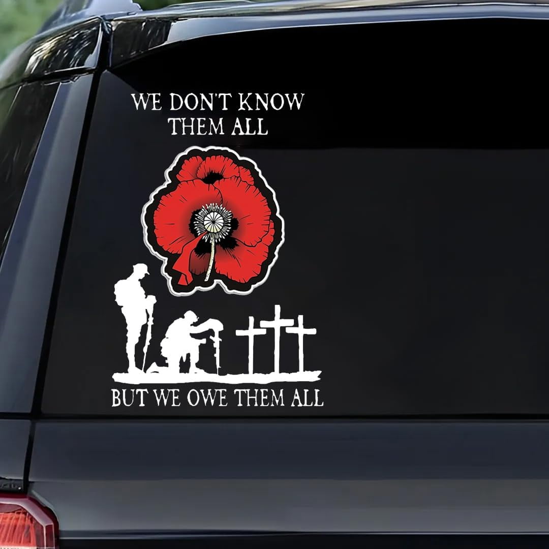 Poppy car decal discount