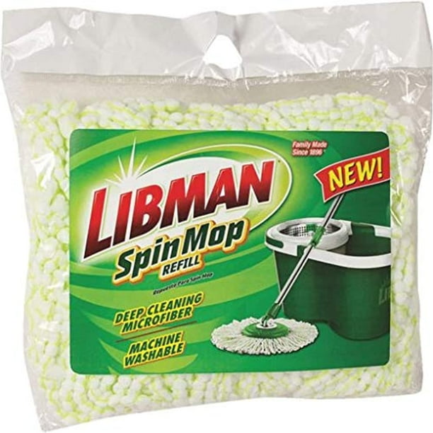 libman mop and bucket spin green white