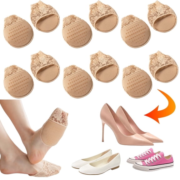 Youersen Ball of Foot Cushion Socks for Women with Ball of Foot Cushion Padding, 6 Pairs