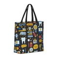 thumbnail image 2 of Naloa Teeth Tote Bag for Women, Foldable Tote Bag With Zipper, Large Shoulder Bag, Top Handle Handbag for Travel, Work, Shopping, 2 of 9