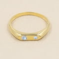 thumbnail image 6 of Earth Gems Jewelry Moonstone Ring Sterling Silver Ring Couple Ring Engagement Ring Stacking Ring Minimalist Ring for Women's, 6 of 7
