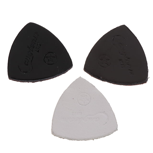 3 piezas Plectrum Pick guitarra Plectro cuero artificial Sunnimix
