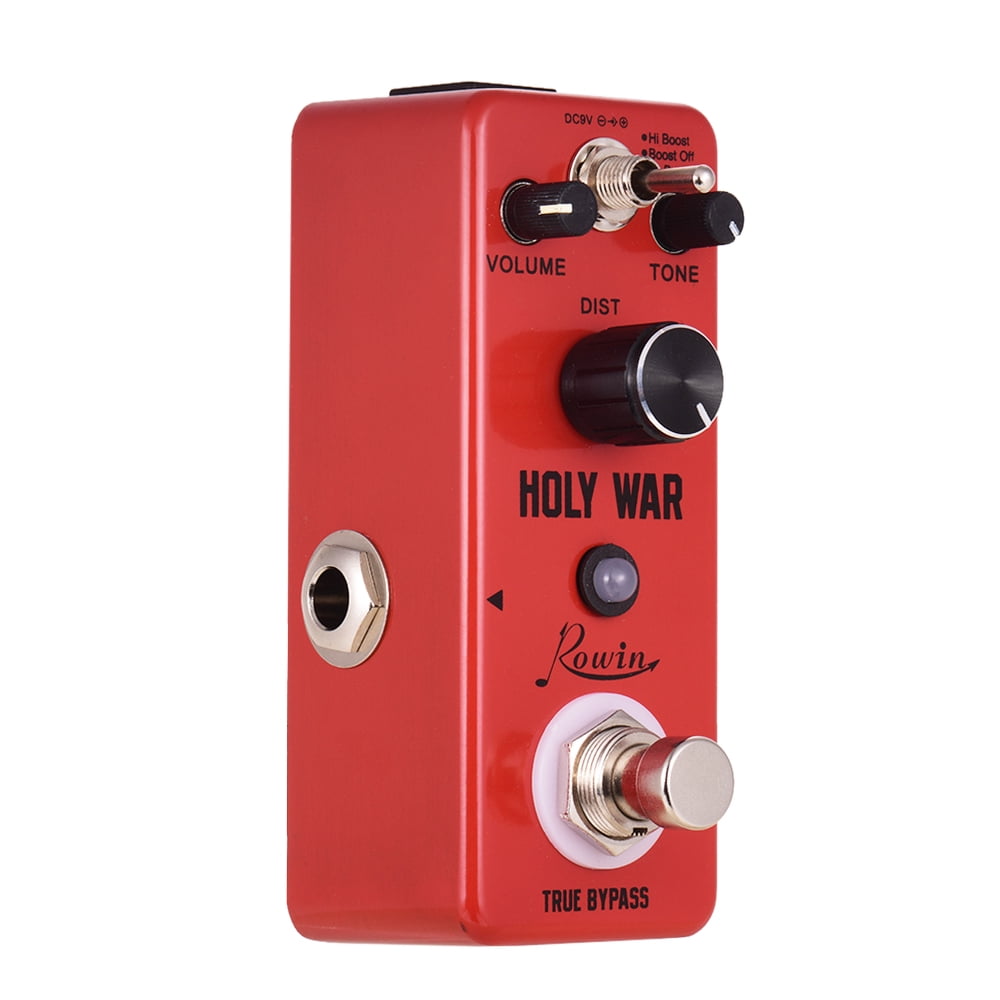Rowin HOLY WAR Analog Heavy Metal Distortion Guitar Effect Pedal 3 Working Mode Aluminum Alloy Shell True Bypass