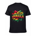 thumbnail image 6 of T-shirt Jamaica Colorf  Soft Cotton Adult Heat-Transfer Graphic T-Shirt - 180g Breathable Fabric, Unisex Summer Casual Wear with Durable Heat-Printed Design, 6 of 10