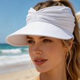 thumbnail image 2 of Lumosvexa Women's Sun Visor Hollow Top Adjustable Soft Comfort Sun Protection Summer Beach Sports Hat, 2 of 6