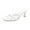 White, variant on Beige Womens Casual High Heel Sandals Fall Winter Open Toe Ankle Strap Chunky Heel Dress Shoes