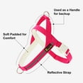 thumbnail image 3 of Plutus Pet Cotton Dog Harness and Leash Set, Reflective and Soft Padded, Hot Pink, XS, 3 of 8