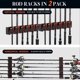 thumbnail image 4 of 6-Rod Rack Wall Mount Fishing Rod Holders Vertical Sturdy Space, 4 of 5