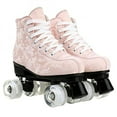 thumbnail image 2 of JOJOLAM Roller Skate, Adult Teen Classic High Top Skates with Light up Wheels, Camouflage Pink(Women's 8), 2 of 7