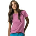 thumbnail image 1 of Hanes ComfortSoft T-Shirt à Col Ras du Cou en Jersey Coupe Décontractée pour Femmes, 3TG, Rose, 1 of 1