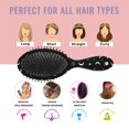 thumbnail image 7 of Black White Halloween Bat Moon Spider Pattern Hair Brush,Girls Detangling Hair Brush,Glide Through Tangles with Ease for Wet & Dry Hair,8.8"X2.8", 7 of 7