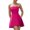 Pink, variant on OSOLU Women Dresses Solid Color Homecoming Dressse For Teens With Pockets Strapless Prom Mini Party Dress With Bow On Back PU164 Cozy Sundress Wedding Guest Dress