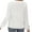 White, variant on Plus Size Women's Slim Fit V Neck Long Sleeve Top Solid Color Flattering Versatile Autumn Winter Casual Blouse