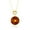 Round, variant on Beaux Bijoux 14K Gold Plated Sterling Silver Natural Amber Necklace - Natural Gemstone Jewelry - Genuine Amber Necklace for Women - Amber Sun Pendant Necklace