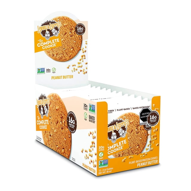 Galleta DE Crema DE Cacahuate Lenny & Larrys Caja 12 piezas Fitness Town 83463