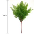 thumbnail image 2 of Arbustos artificiales CATTREE, hojas de helecho de plástico, 47 cm, 4 unidades, 2 of 8