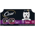 thumbnail image 2 of Cesar Wet Dog Food Classic Loaf in Sauce, Filet Mignon Flavor and Porter House Flavor, 3.5 oz. Easy Peel Trays, 12 Count (Pack of 3), 2 of 7