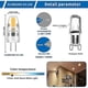 thumbnail image 3 of Led G4 Dimmable Light Bulbs, 2w Equivalent 20w Halogen Lamp, 200lm Warm White Energy Saving Light Bulb, No Flicker, Ac/dc 12-24v, G4 Bi-pin , 360 Beam, 3 of 5