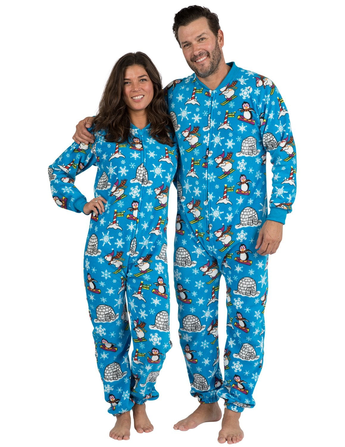 Footed Pajamas - Footed Pajamas - Winter Wonderland Adult Footless