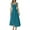 Blue, variant on Ashirexll Long Dresses for Women, Flowy Dresses for Women, Fashion Square Neck Elegant Shoulder Strap Waist Tie Sleeveless Dress