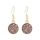 thumbnail image 1 of Guardurnaity 1 par de pendientes colgantes chapados en Drusy, colgantes redondos, accesorios de joyería multicolor, regalos femeninos, decoraciones para Ropa, zapatos y accesorios Miscelánea Café Guardurnaity AP009627-07B, 1 of 6