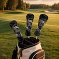 thumbnail image 2 of Uorisanigo Cute Pug Golf Club Headcover for Driver, Woods and Hybrid , 3 PCS Set, Premium PU Leather Golf Club Covers for Extra Clubs Protection, Accessories for Men Women, 2 of 7