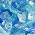thumbnail image 2 of Frosted Rivers Crushed Fire Pit Glass Blend | 3/8"-3/4", 10 lbs, 2 of 5
