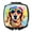 Dachshund 2498, variant on Carolines Treasures DAC2544SCM 3 x 2.75 in. Pug Hippie Dawg Compact Mirror