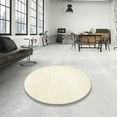 thumbnail image 4 of Ahgly Company Machine Washable Indoor Round Contemporary Blanched Almond Beige Area Rugs, 5' Round, 4 of 7