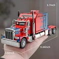 thumbnail image 4 of Anmyjuly 1/24 Metal Diecast Semi Truck Toy with Lights and Sounds, Trailer Model for Boys 4-7 Years Old, Red, 4 of 8