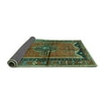 thumbnail image 2 of Ahgly Company Indoor Round Persian Turquoise Blue Traditional Area Rugs, 7' Round, 2 of 4