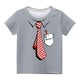 thumbnail image 3 of Niño Pequeño Camisa de Pascua Chico Manga Corta Camiseta Gráfica Cuello Redondo Crop Top para 3-14 Años Niñas Y Chico, 3 of 3