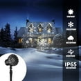 thumbnail image 4 of 2 PACK Christmas Snowflake Projector Lights, Waterproof Led Snowfall Projector Lights for Xmas Holiday Party House Garden Patio Indoor Outdoor Landscape Decoration (White Snow), 4 of 12