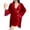 Wine Sleepwear for women and men _r, variant on AINIYS V Neck Velvet Lace Trim Sleep Dress and Robe Set, Solid Color, Adjustable Straps, Women's Pajama Nightwear for Relaxing Nights Wine L