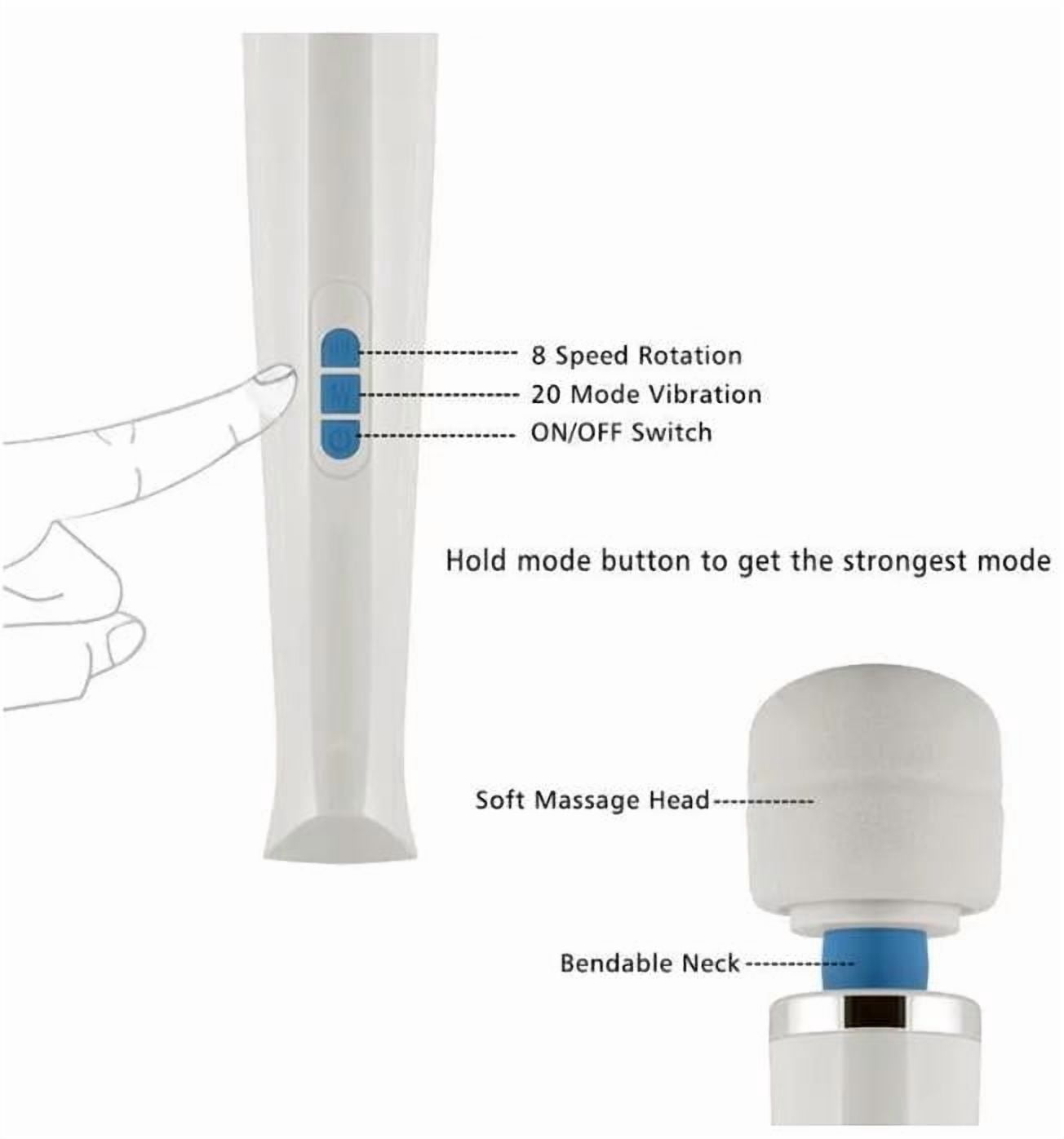 HV 270 Rechargable Personal Massager, Electric Full Body Massage Wand, Relax for Foot Neck Back Hand Leg Arm Shoulder Massage Aches Sports Recovery Vibrator A