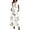 Floral White, variant on Women's Short Sleeve Casual Maxi Dresses Empire Party Evening Dress with Pockets,2XL Black