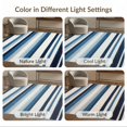 thumbnail image 7 of ODIKA 9'x12' Washable Area Rug Striped Gradient Bands Powder Transitions Scandinavian Stripes for Great Room, Indoor Concept, Large Living Low Pile, Flatwoven, 7 of 7