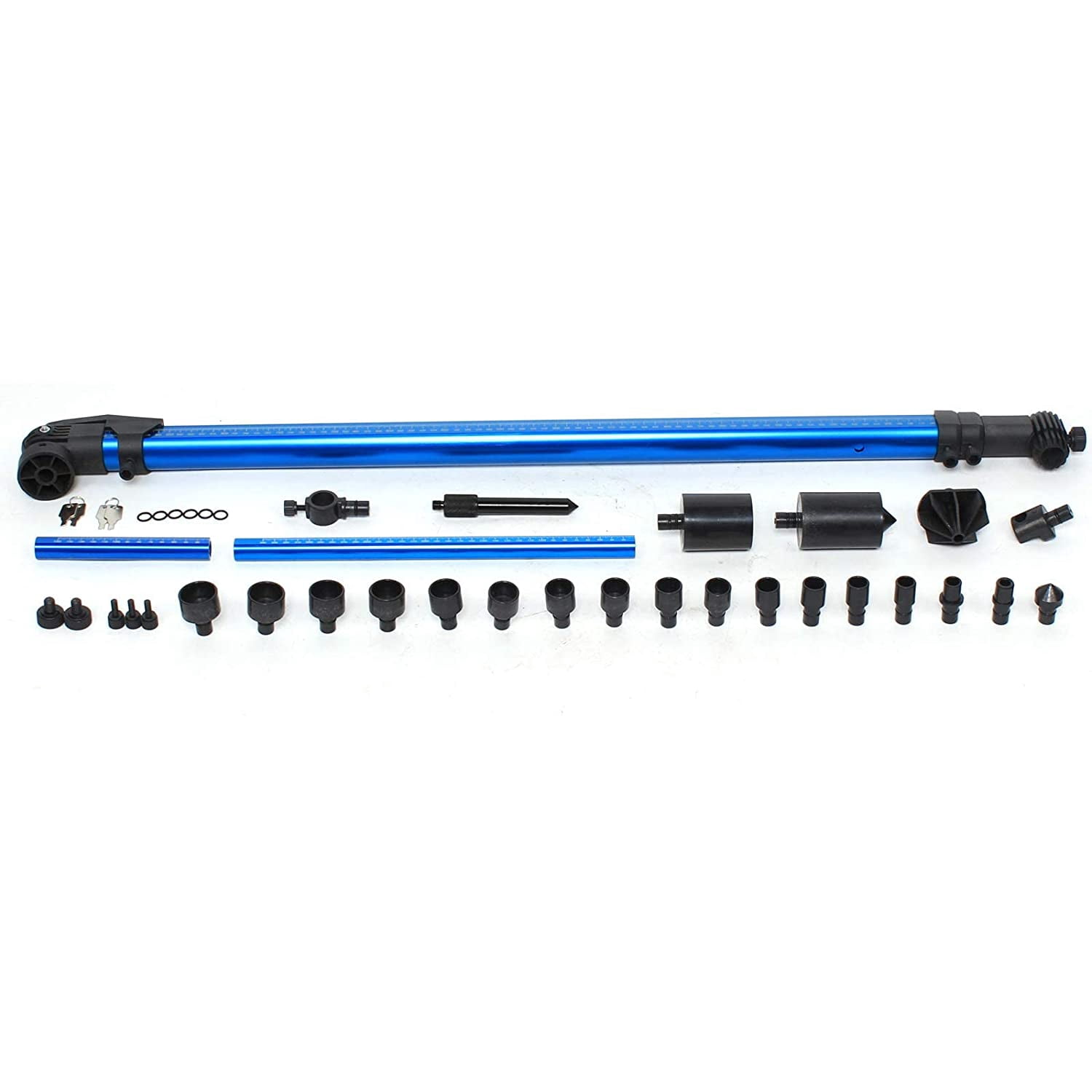Precision Two-Dimensional Measuring Ruler General Automobile Body Frame 2D Measurement Maintenance Tool,40.15×7.87×3.9"