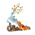 thumbnail image 1 of Estatua de alce Escultura animal Estante para vino Resina Decoración Feng Shui Adorno de escritorio para Azul, 1 of 9
