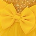 thumbnail image 6 of HaiMao Baby Girls Dress Toddler Party Dress Cute Church Baptism Birthday Party formal Dress Yellow 12 Months, 6 of 9