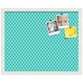thumbnail image 2 of PinPix 21x17 Custom Cork Bulletin Board Neon Blue Diamond Poster Board Has a Fabric Style Canvas Finish, Framed in Neon Blue Diamond, by ArtToFrames (PinPix-350), 2 of 6