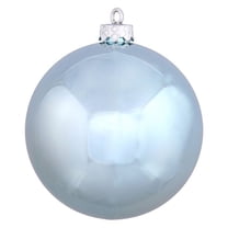 Vickerman 8" Baby Blue Shiny Ball Ornament