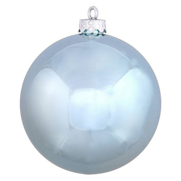 Vickerman 8" Baby Blue Shiny Ball Ornament