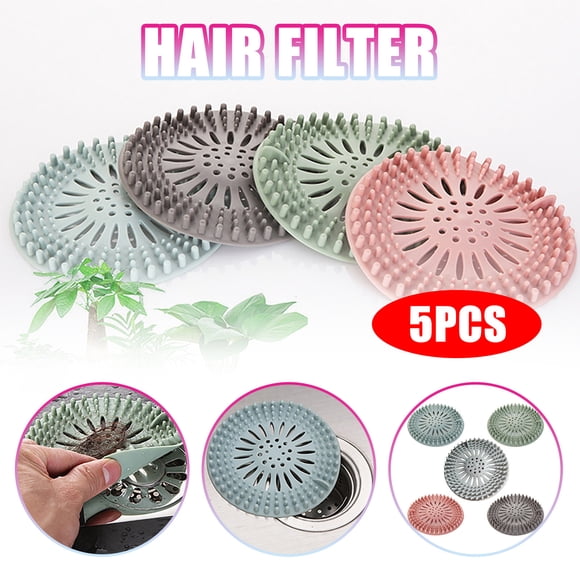 SSZMDLB Hair Catcher Drain Cover, Rubber Stopper for Shower Drains, Easy Install Sink Strainer, Bathroom Kitchen Drain Protector, Reusable Drain Filter