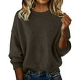 thumbnail image 2 of Black*Friday Chaoheng Women's Pullover Sweaters Women's V-Neck Knit Sweater,Long Sleeve Casual Pullover for Fall, 2 of 4