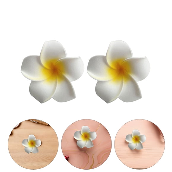 OHOIOLLA 10Ud Pasadores De Flores Hawaii Amarillos Accesorio De Para Fiesta En O Uso Diario