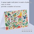 thumbnail image 3 of Yayeee Toggle Light Switch Wall Plate 2-Gang 4.56"x4.48" Decorative Outlet Cover, Cartoon Animals, 3 of 7